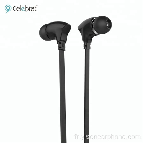 Yison Flat Wire Metal Earphone Stereo Earphone